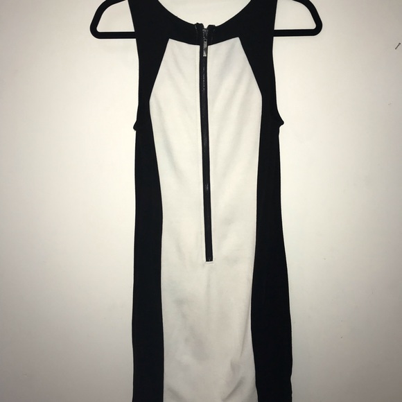 Kensie Black White Sleeveless Dress, S - Picture 4 of 5